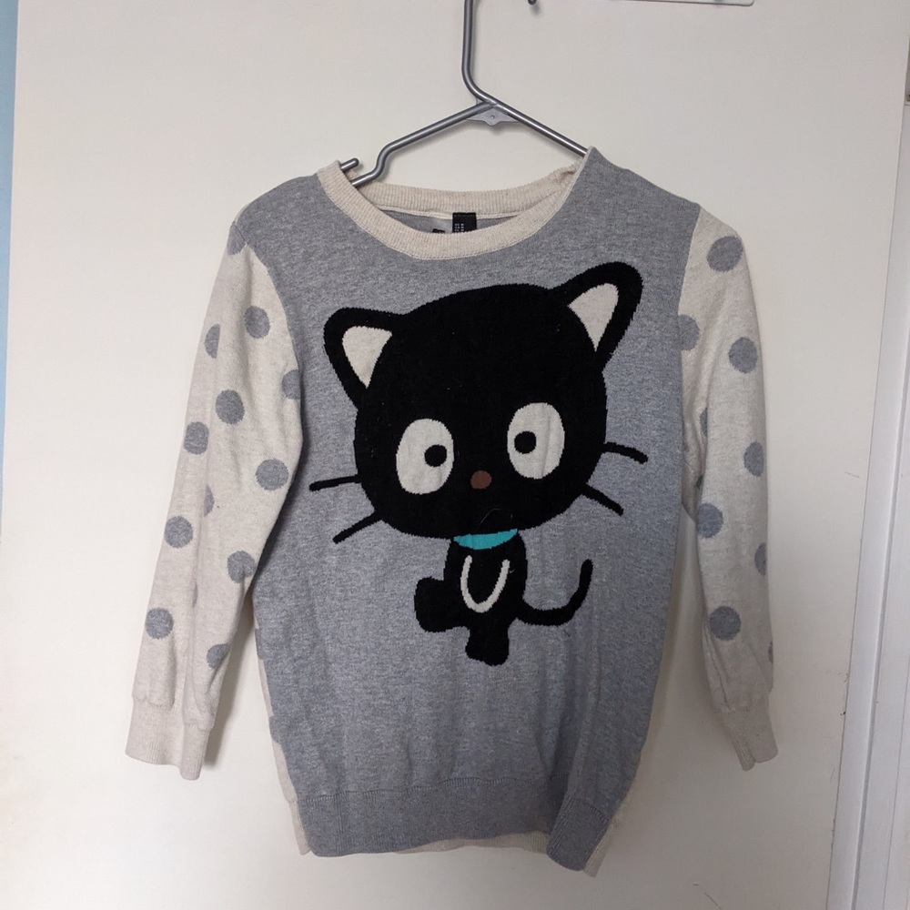 Chococat Sweater with Polka Dots, size medium